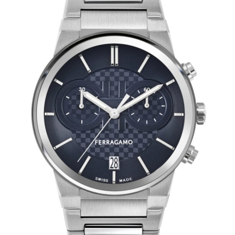 Ferragamo Sapphire 41mm Blue Men's Watch
